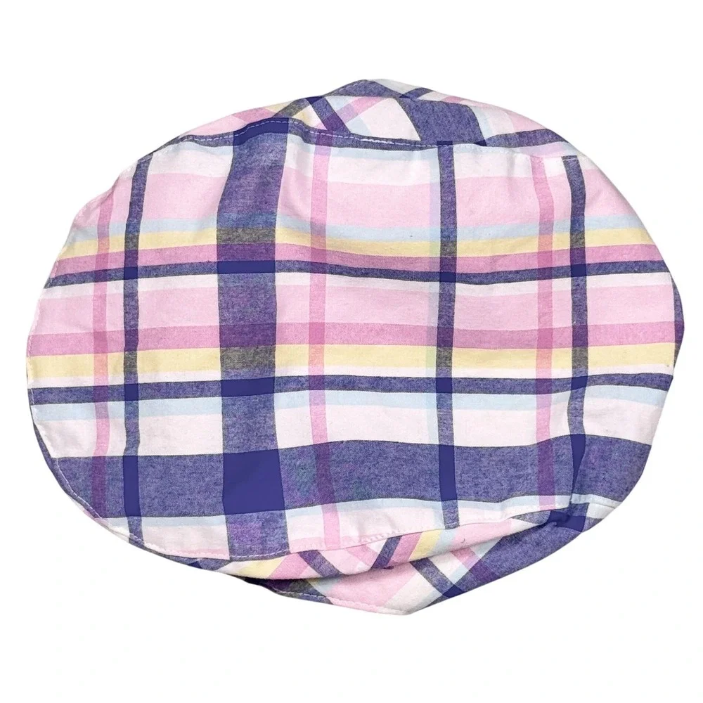 Gymboree‎ Plaid Cap Kids 4T-5T Pastel Newsboy Hat Easter Kentucky Derby